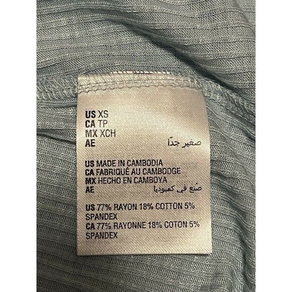 Jenni Ether Blue Solid Ribbed Lounge Pajama Tank Top Extra Small NWT - Picture 7 of 7